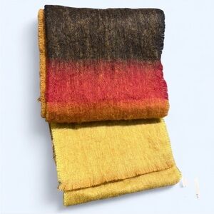NWT Urban Outfitters Wool Scarf in Gradient Red and Gold